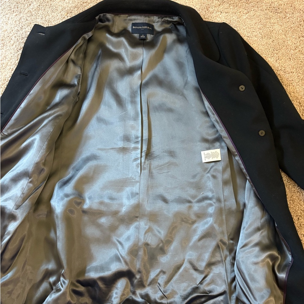 Banana Republic Black Pea Coat - Picture 5 of 6